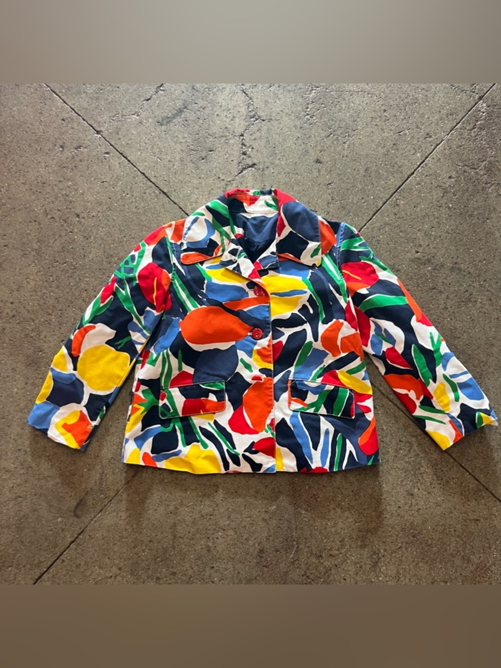 Handmade Abstract Color Blazer